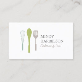 Tarjeta De Visita WHISK SPOON SPATULA LOGO I para la restauración, c