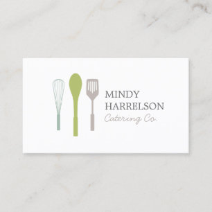 Tarjeta De Visita WHISK SPOON SPATULA LOGO I para la restauración, c
