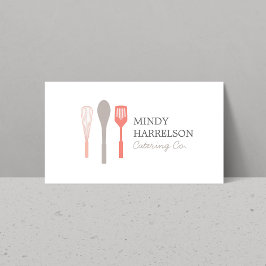 Tarjeta De Visita WHISK SPOON SPATULA LOGO II para la panadería, la 