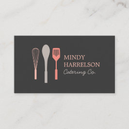 Tarjeta De Visita WHISK SPOON SPATULA LOGO IV para panadería, restau