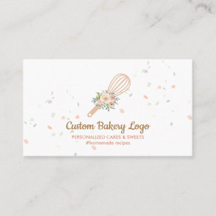 Tarjeta De Visita Whisk Stars Elegant Bakery