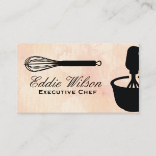 Tarjeta De Visita Whisk y Mezcla Bowl