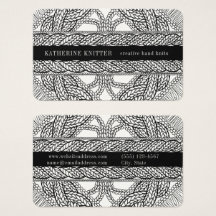 Tarjeta de visita WHITE CABLE KNIT Oceana