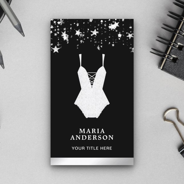 Tarjeta De Visita White Lace Bridal Bodysuit Lingerie Boutique (Subido por el creador)