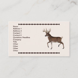 Tarjeta De Visita Whitetail Buck