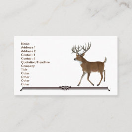 Tarjeta De Visita Whitetail Trophy Deer