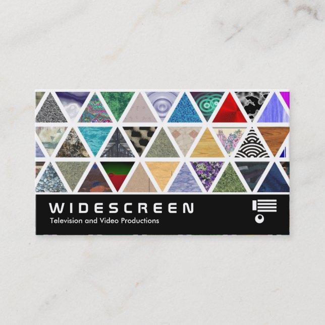 Tarjeta De Visita Widescreen 0435 - Texturas Triangulares (Anverso)