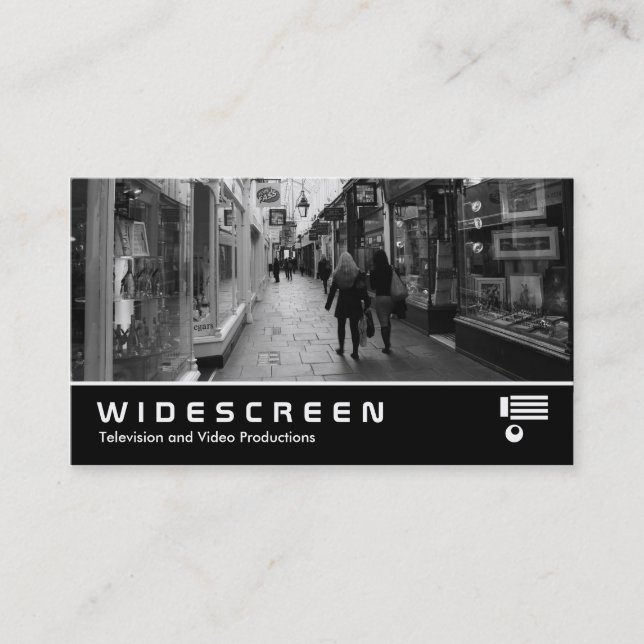 Tarjeta De Visita Widescreen 403 - galería comercial (Anverso)