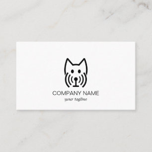 Tarjeta De Visita Wifi Perro Animal moderno y lindo