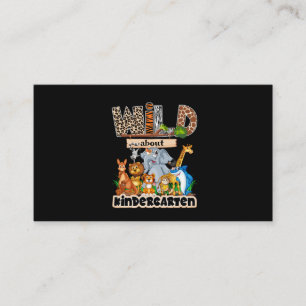 Tarjeta De Visita Wild About Kindergarten