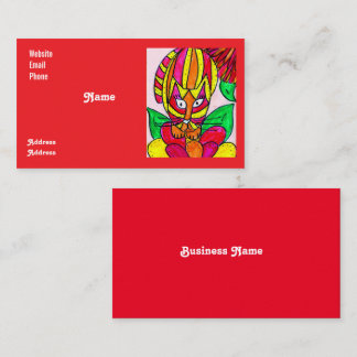 Tarjeta De Visita Wild Colorful Business Card