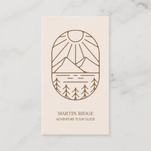 Tarjeta De Visita Wilderness Adventure Tour Guide Camping Survival