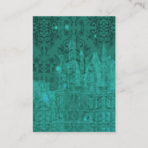 Tarjeta De Visita Wildflowers del damasco, el CASTILLO del ÁNGEL en