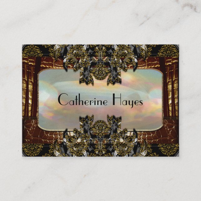 Tarjeta De Visita Willett Hampton 2.5" Elegante Profesional (Anverso)