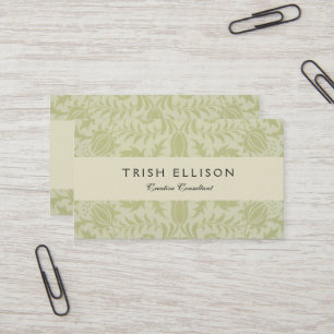Tarjeta De Visita William Morris Borage Boda Soft Green