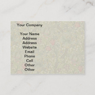 Tarjeta De Visita William Morris Golden Lily Antique