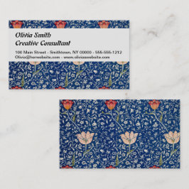Tarjeta De Visita William Morris Medway Blue Floral