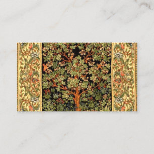 Tarjeta De Visita William Morris - Patrón De Árbol De Vida