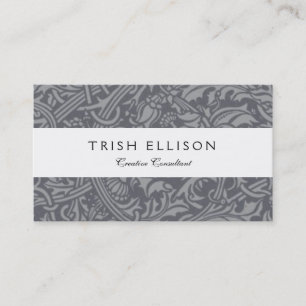 Tarjeta De Visita William Morris Thistle Flor de papel de escritorio