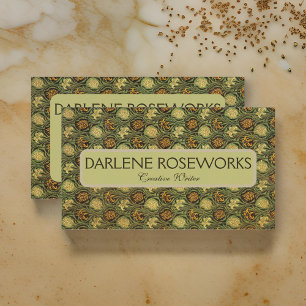 Tarjeta De Visita William Morris Tulip y Lily
