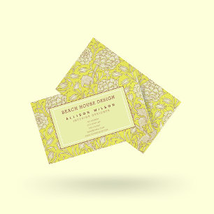Tarjeta De Visita William Morris - Tulipanes salvajes - Floral amari