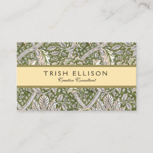 Tarjeta De Visita William Morris Windrush floral clásico