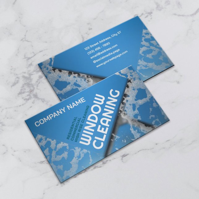 Tarjeta De Visita Window cleaning service  (Subido por el creador)