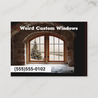 Tarjeta De Visita Windows Company Home Builder