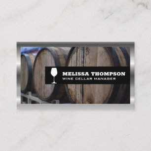 Tarjeta De Visita Wine Barrels   Recogida