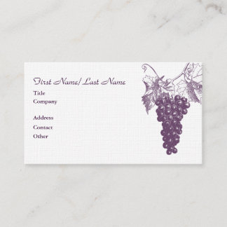 Tarjeta De Visita Wine Business Card