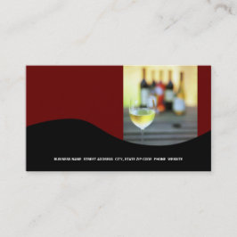 Tarjeta De Visita Wine Business Card {Red}