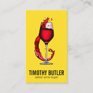 Tarjeta de visita Wine Glass