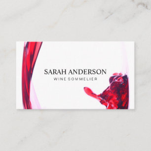 Tarjeta De Visita Wine Pour
