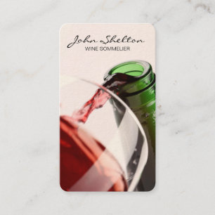 Tarjeta De Visita Wine Pour   Cierre (prima)
