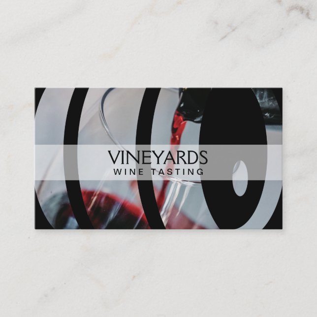 Tarjeta de visita Wine Set (Anverso)