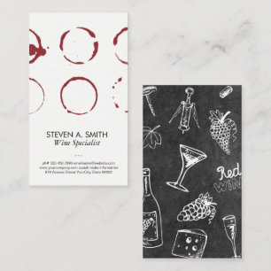 Tarjeta De Visita Wine Stains   Bodega