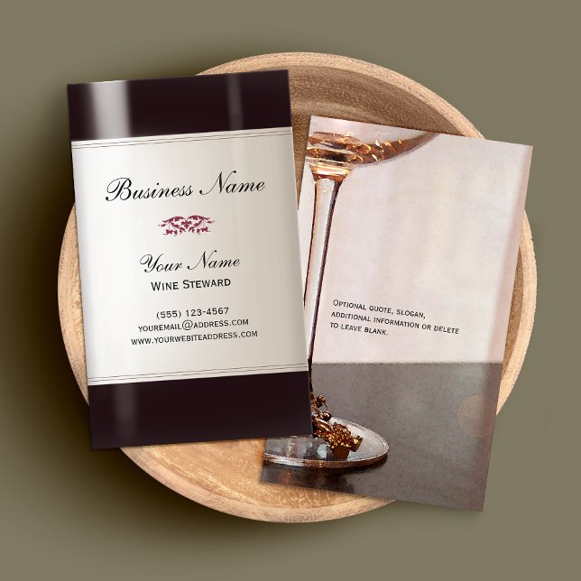Tarjeta De Visita Wine Steward Business Card (Subido por el creador)