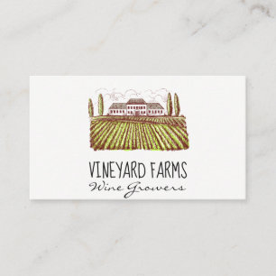 Tarjeta De Visita Winery Estate   Wine Stains