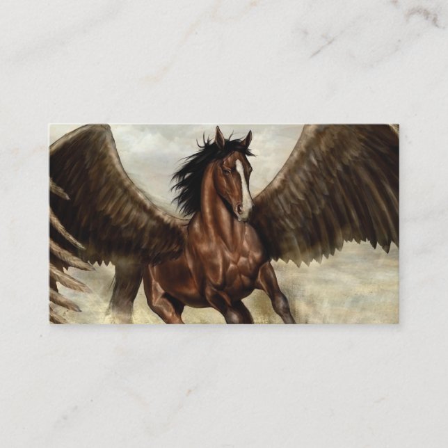 Tarjeta De Visita Winged Pegasus (Anverso)