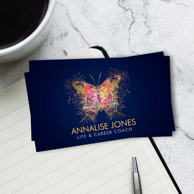 Tarjeta De Visita Wings Mindful-Butterfly Brain (Subido por el creador)