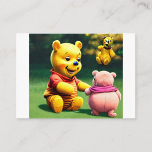 Tarjeta De Visita Winnie el Pooh 4.