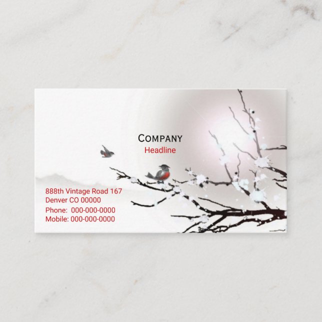 Tarjeta De Visita Winter Business Card (Anverso)