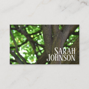 Tarjeta De Visita Wisteria Verde Fotografía de la naturaleza del árb