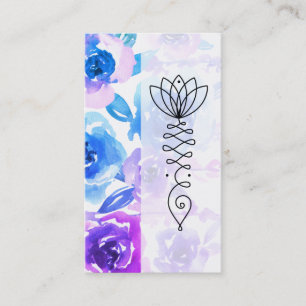 Tarjeta De Visita *~* Wisteria y sendero de Rosas de flores de Nirva