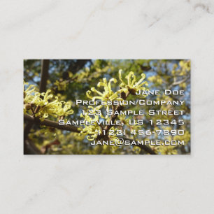 Tarjeta De Visita Witch Hazel Flowers