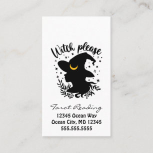 Tarjeta De Visita Witch Tarot Reading Business Card