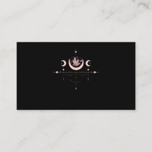 Tarjeta De Visita Witchy Pastel Gótico Moon