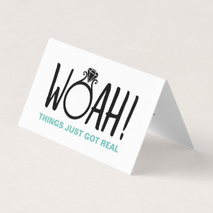 Tarjeta De Visita Woah Save the Date Photo Card