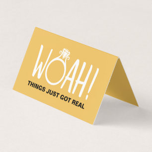 Tarjeta De Visita Woah Save the Date Photo Card