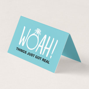 Tarjeta De Visita Woah Save the Date Photo Card